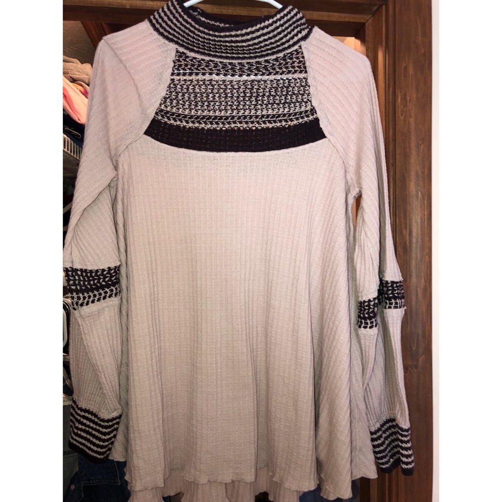 FREEPEOPLE sweater with mock neck